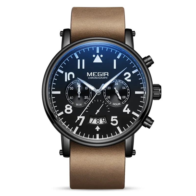 Reloj de cuarzo multifuncional de alta calidad, reloj de cuarzo resistente al agua, reloj vendedor caliente de tendencia de moda 1