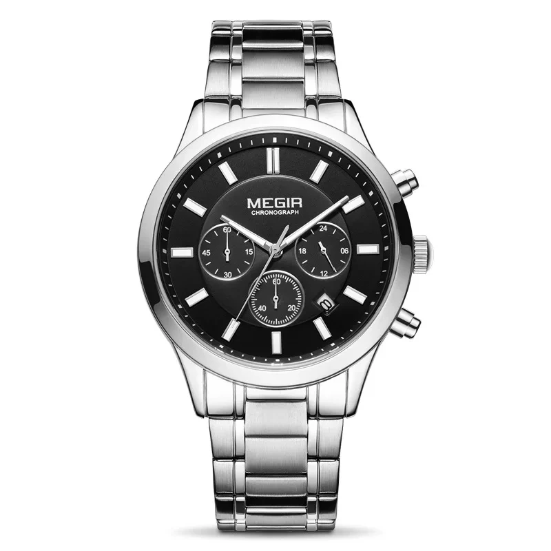 Fashionable Wholesale Price Shockproof Watch Multi-function Chronograph Watch Men's Waterproof Quartz Watch 1