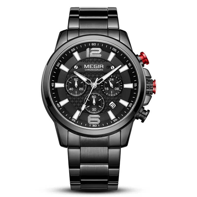 Modische Herren-Mode-Business-Armbanduhr, wasserdicht, Kalender, lässig, Quarzuhr, großes Zifferblatt, Quarzuhr 1