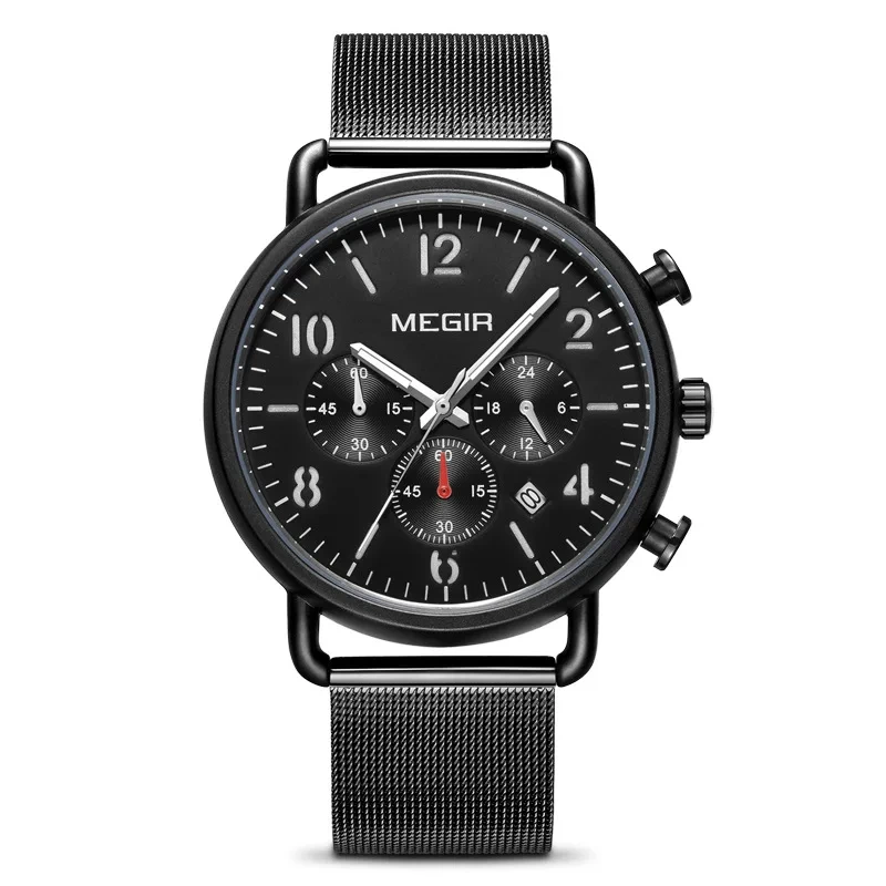 Multifunctional Timing Waterproof Watch Top Selling Stainless Steel Quartz Watch Sports Quartz Watch 1