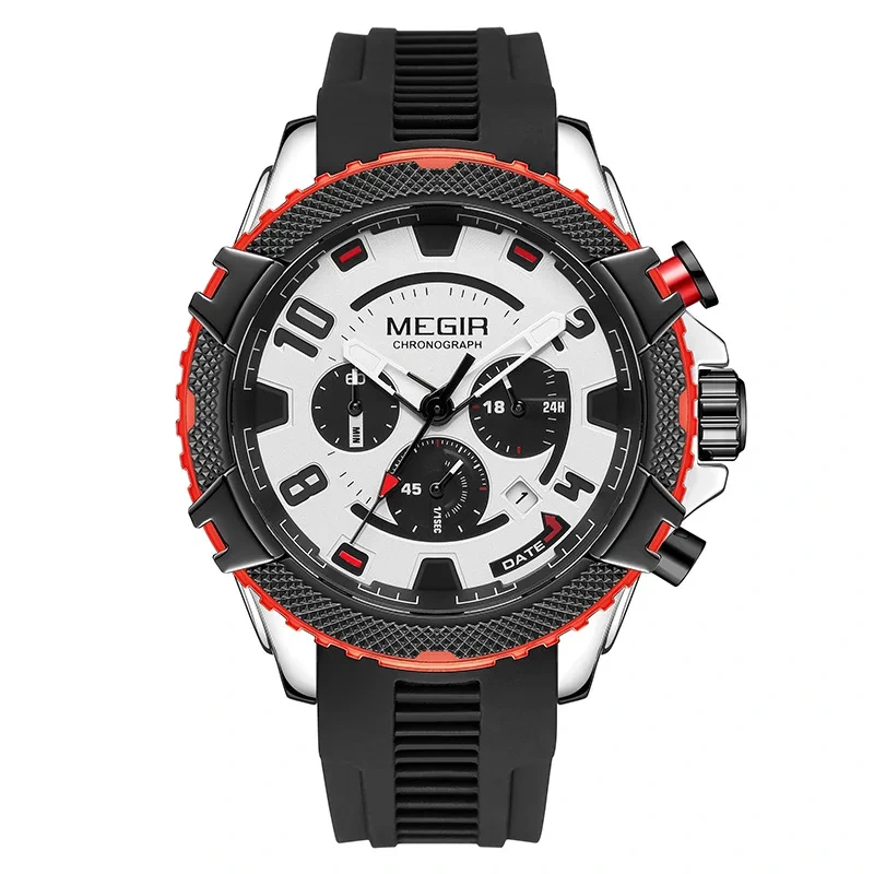Reloj redondo al por mayor de moda del cuarzo de la luz del negocio del reloj impermeable y durable del cuarzo 1
