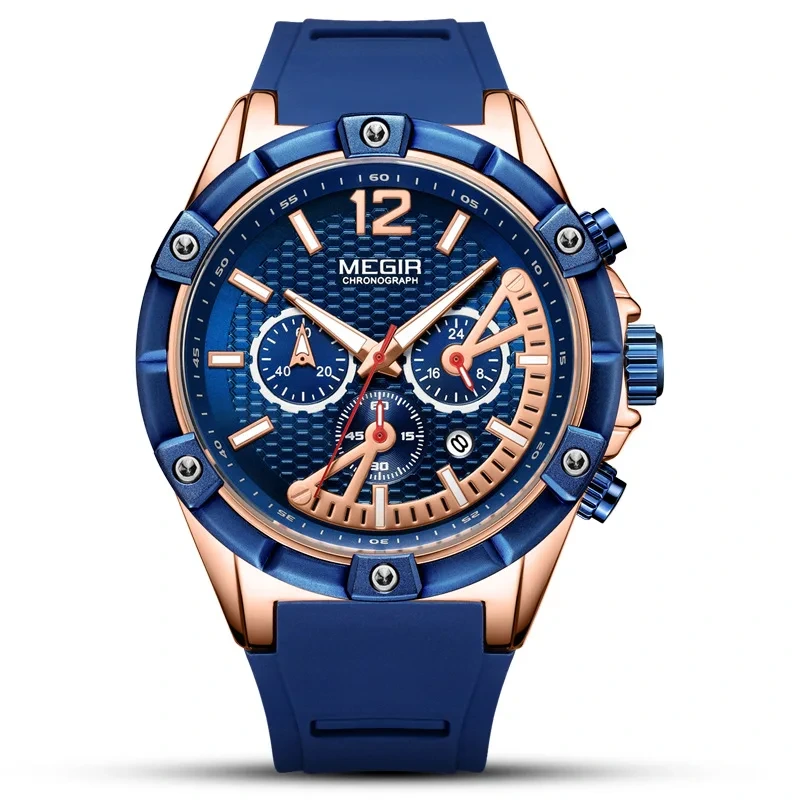 Orologio sportivo al quarzo impermeabile con calendario multifunzionale, tendenze della moda, orologio da polso, orologio sportivo al quarzo da uomo 1
