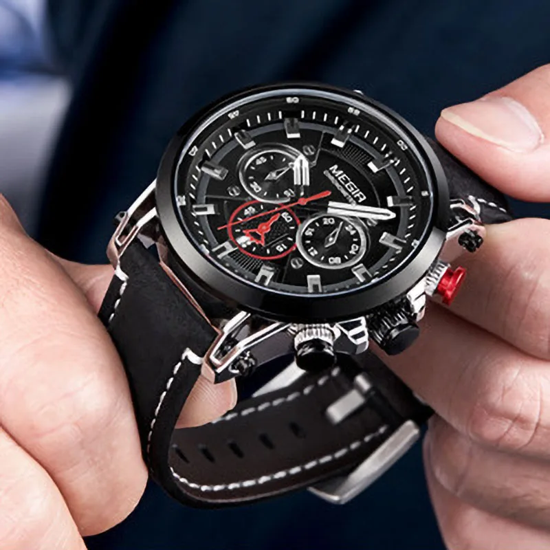 Factory New Design Wholesale Men's Watch Fashion Hollow Multi-functional Watch Sports Watch For Men 5