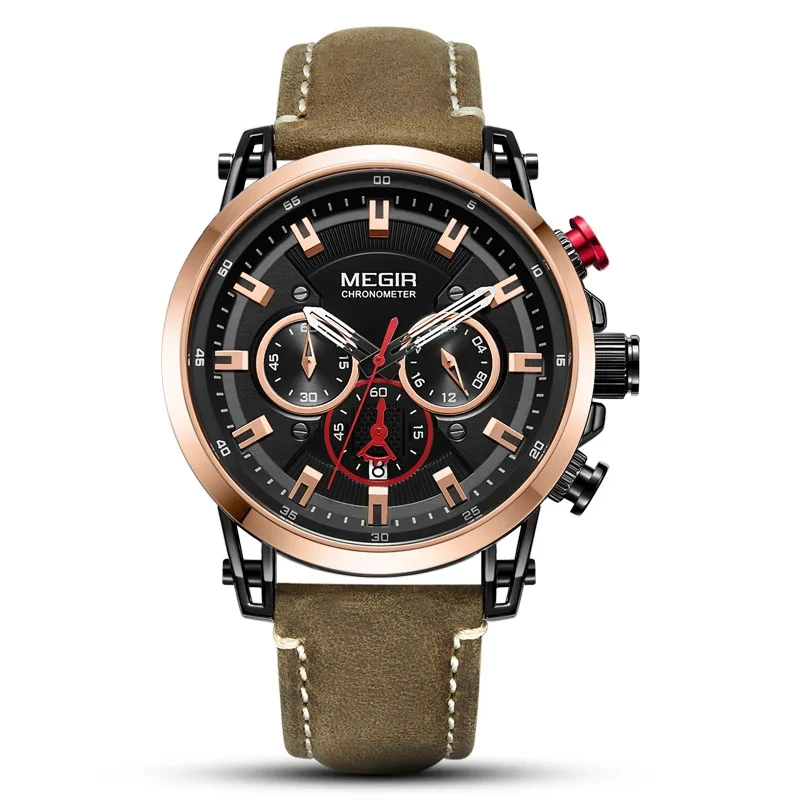 High Quality Men's Quartz Watch Casual Men's Watch Fashionable Hollow Shell Multifunctional Sports Watch 1