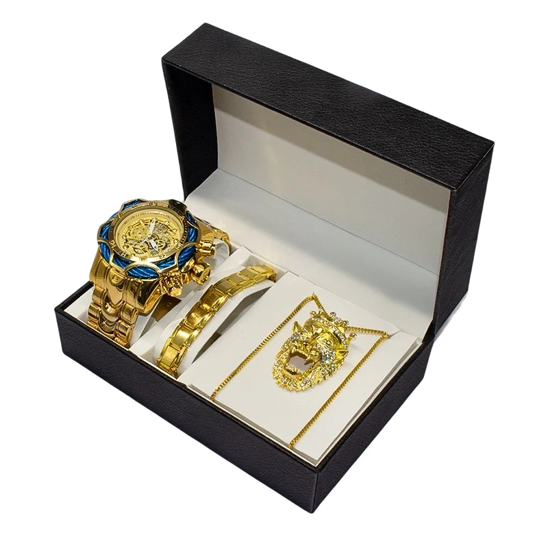 Factory Wholesale Bracelet Necklace Women Watch Jewelry Gift Box Set Fashion Quartz Watches For Men 1