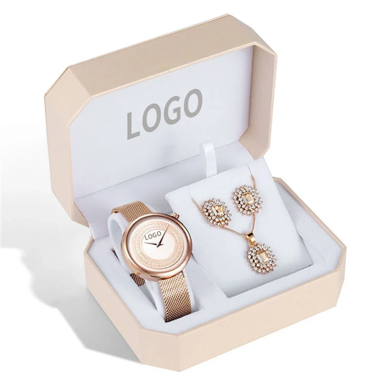Earring Necklace Jewelry Sets Box Dress Jewelry Watches Set Bracelets Bangles Watch Quartz Watches 1