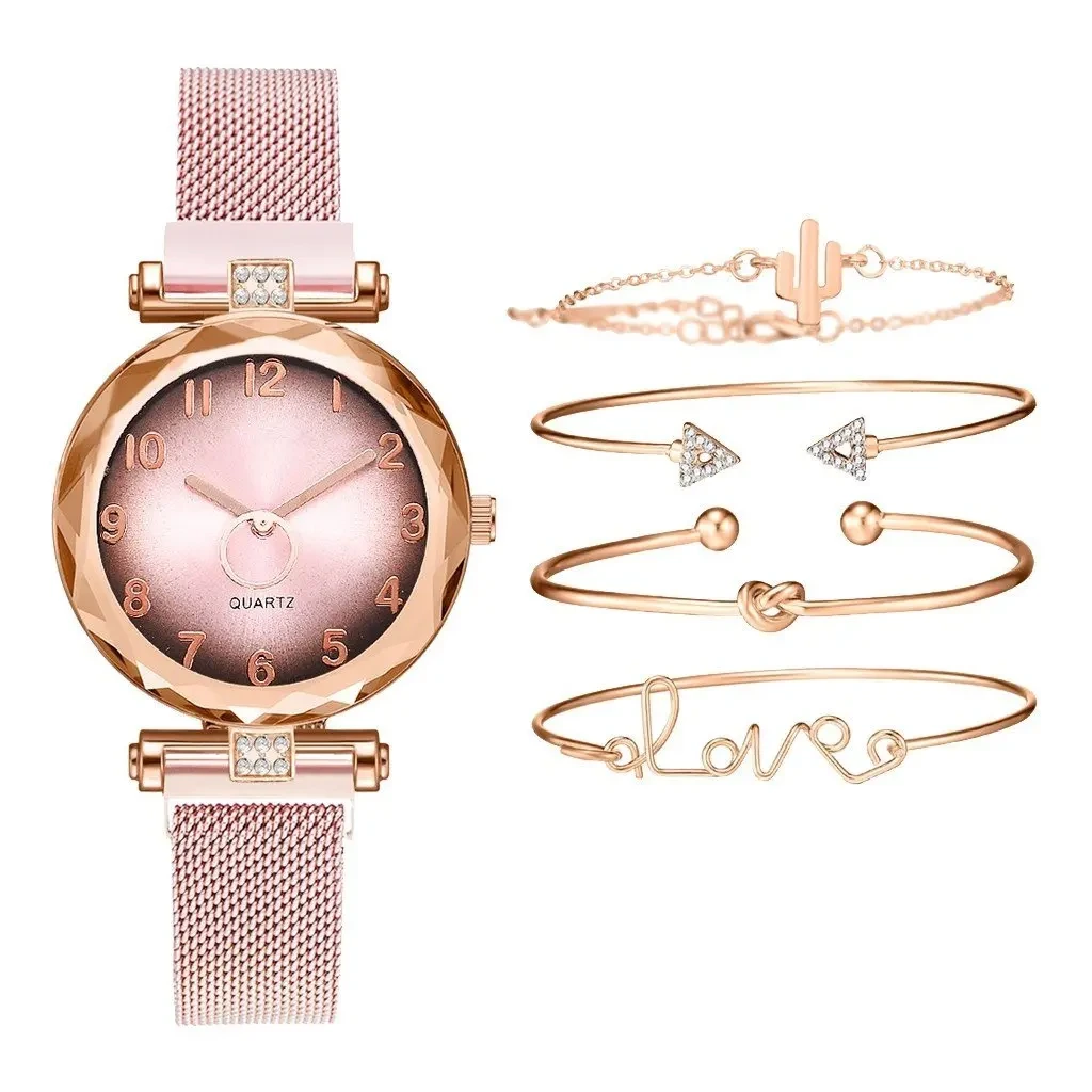 Campione gratuito nuovi orologi da regalo con cinturino da polso al quarzo da donna con orologio a maglie di moda da donna 1