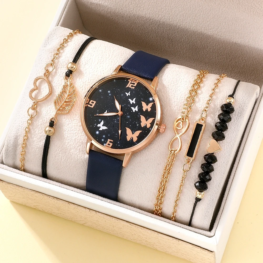 Muestra gratis de moda, nuevo conjunto de reloj de pulsera para mujer, reloj de pulsera para mujer, relojes exquisitos con diamantes de imitación para mujer 1