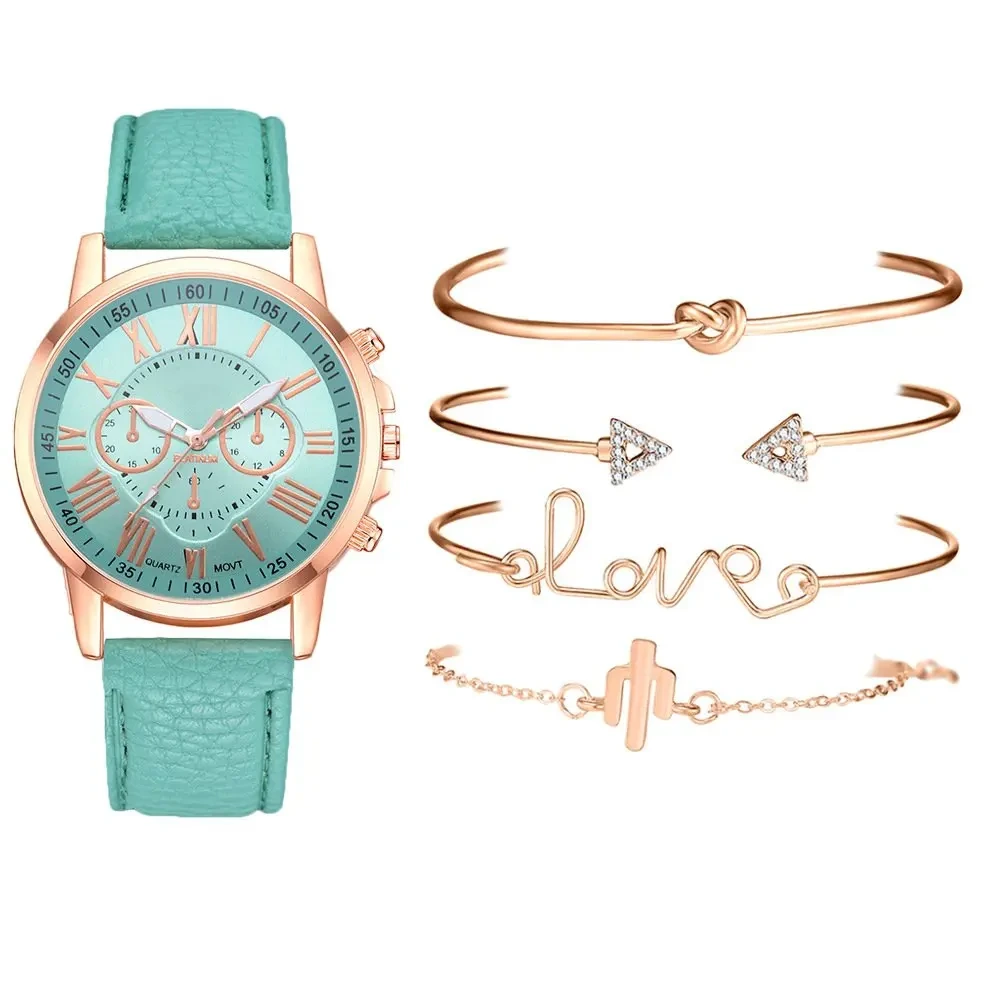 Muestra gratuita de relojes para mujer, relojes de pulsera elegantes para mujer, pulsera con banda de cuero, reloj exquisito para mujer 1