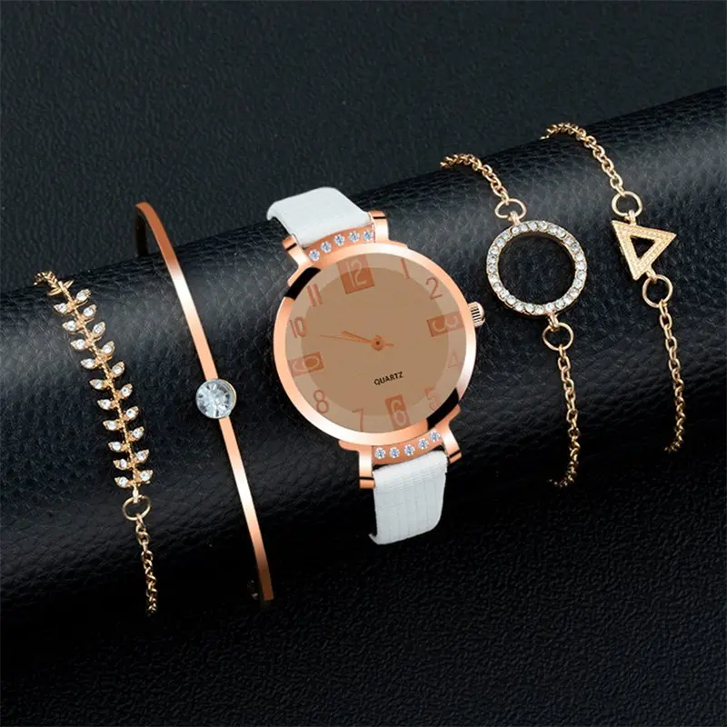 Free Sample Women's Watch Leather Quartz Fashion Watches New Female Bracelet Gift Wristwatch 2