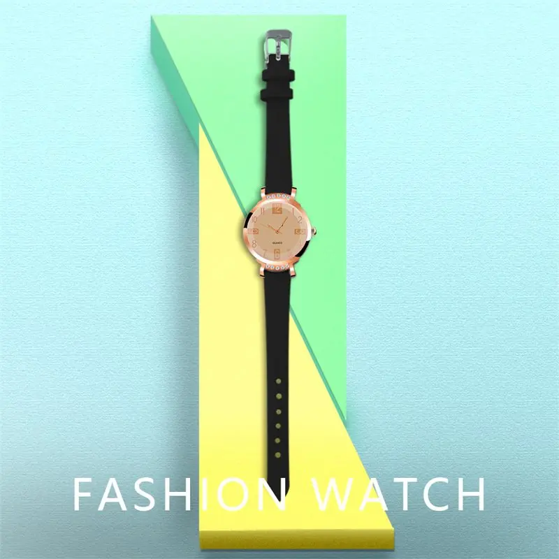 Free Sample Women's Watch Leather Quartz Fashion Watches New Female Bracelet Gift Wristwatch 6