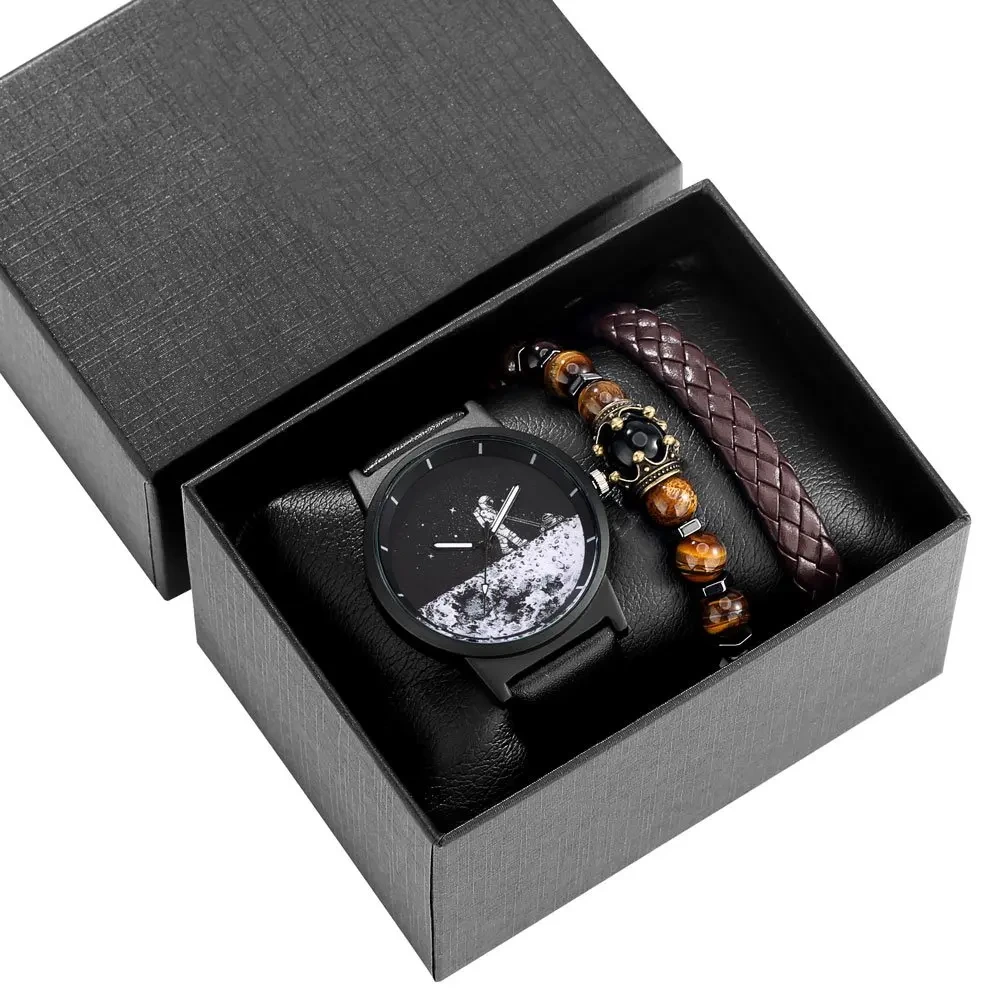 Free Sample Men's Bracelet Gift Suit New Style Quartz Watch Male Classic Chic Hand Chains Friends Men Fine Gifts Watches 1