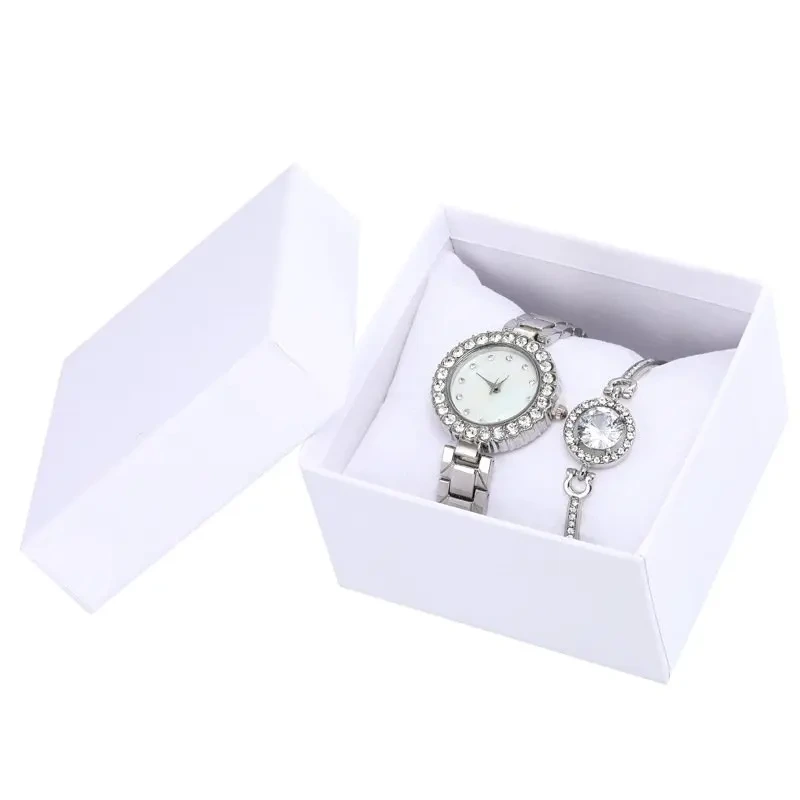 Free Sample New Fashion Diamond Bracelet Watches Lady Quartz Gift Watch Elegant Exquisite Wristwatch 1