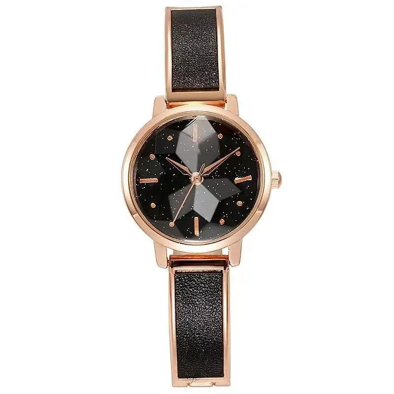 Échantillon gratuit nouvelles femmes ciel étoilé montres à Quartz ensemble petite échelle Simple exquis filles montre-bracelet 1