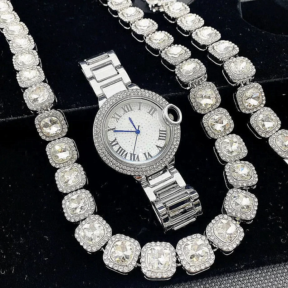 Muestra gratis de alta calidad para mujer, reloj de pulsera, collar, relojes exquisitos de moda para mujer 1