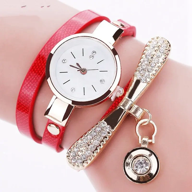 Free Sample Women Bracelet Watches Crystal Fashion Quartz Wristwatches Ladies Vintage Gift Watch 1