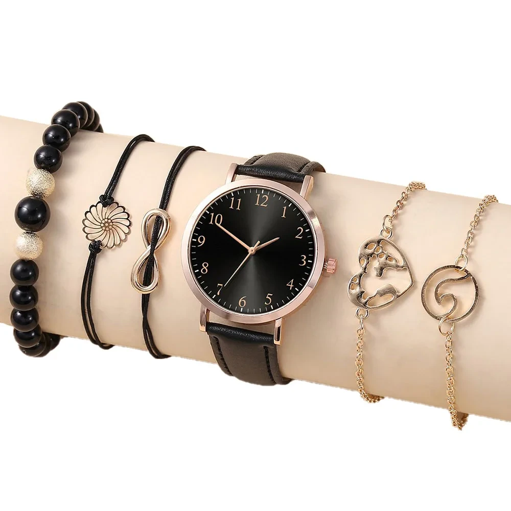 Free Sample High Quality Digital Universal Couple Bracelet Sets Leisure Personality Versatile Quartz Watches 1