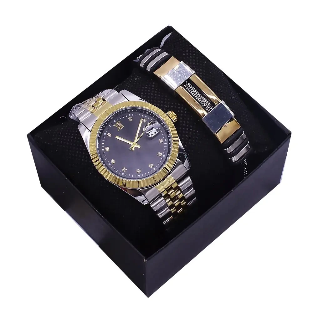 Free Sample High Quality New Fashion Delicate Couple Watches Men's And Women's Gift Set Quartz Watches 1