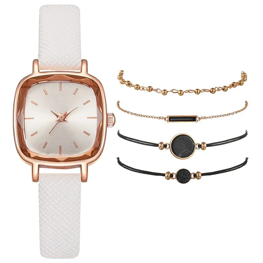 Muestra gratis, nuevo reloj de pulsera de moda, conjunto de reloj de pulsera para mujer, relojes elegantes de regalo para mujer 1