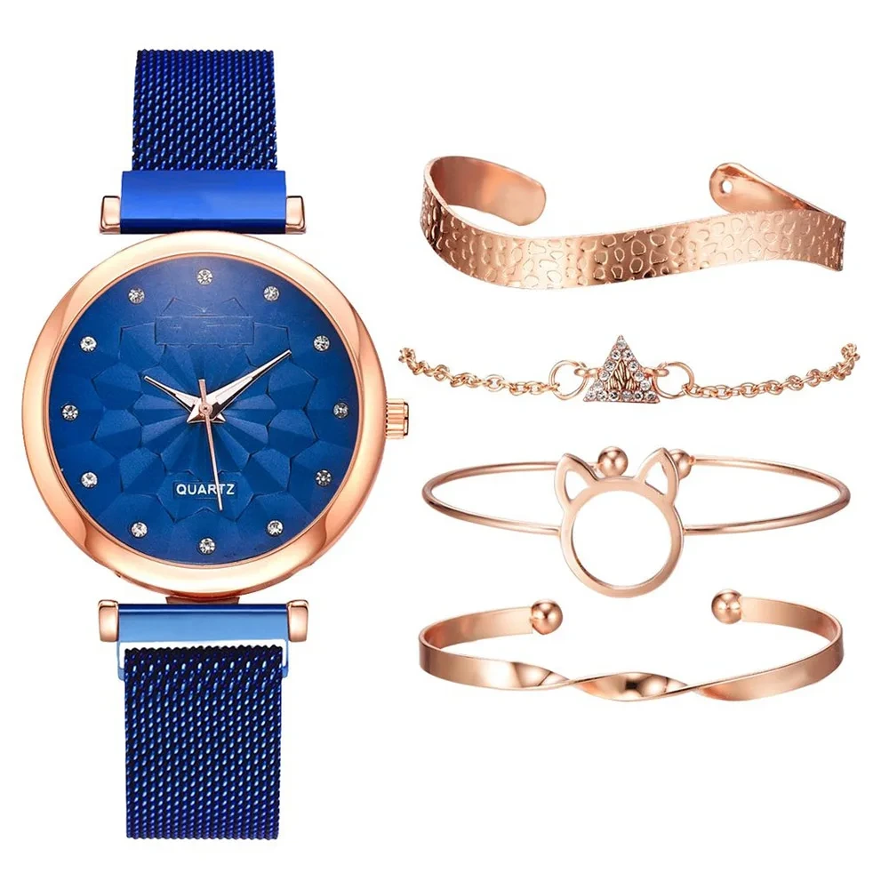 Free Sample Simplicity Modern Quartz Watch Women Mesh Stainless Steel Bracelet High Quality Casual Wristwatch 1