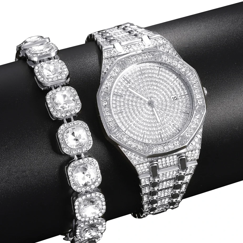 Échantillon gratuit élégant exquis femmes montres Bracelet collier ensemble de bijoux femme cadeaux montre 1