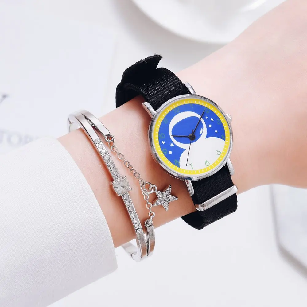 Échantillon gratuit nouvelles femmes tricot bande cadran numérique Bracelet montres dames décontracté Simple cadeau montres 2