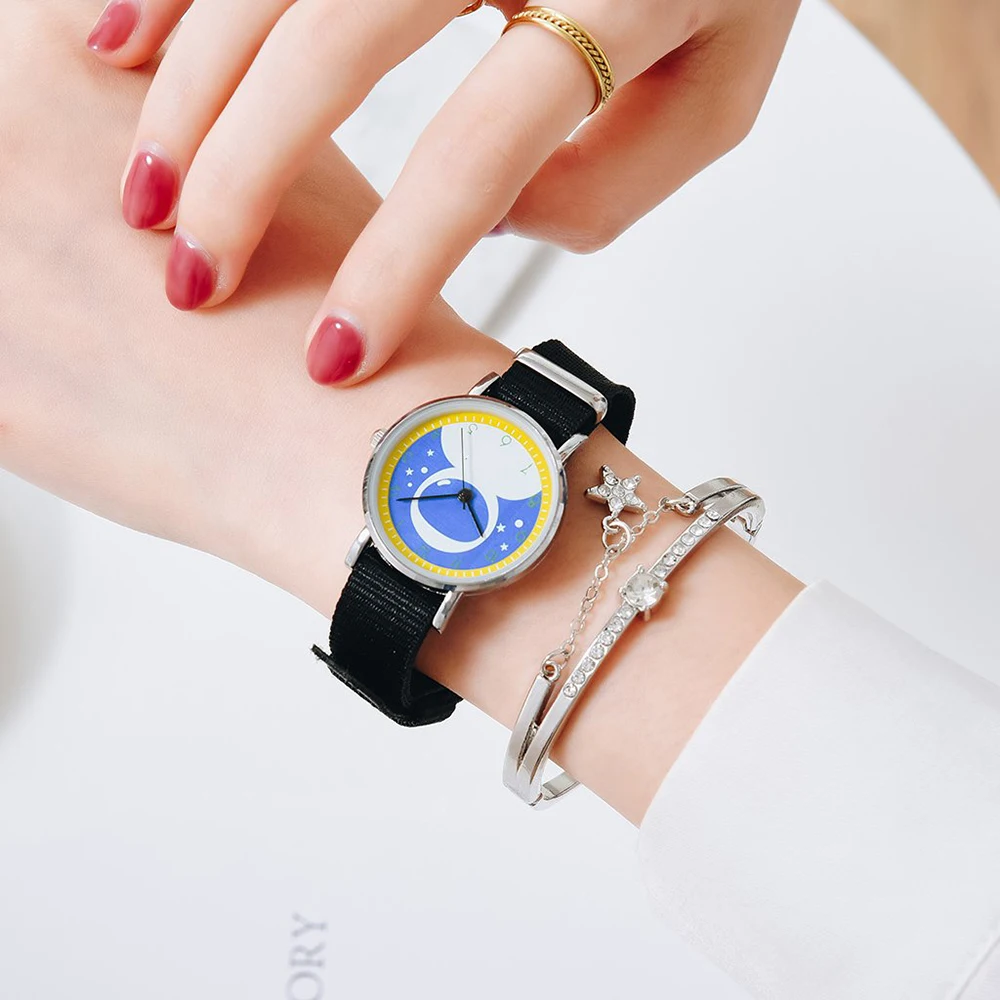 Échantillon gratuit nouvelles femmes tricot bande cadran numérique Bracelet montres dames décontracté Simple cadeau montres 3