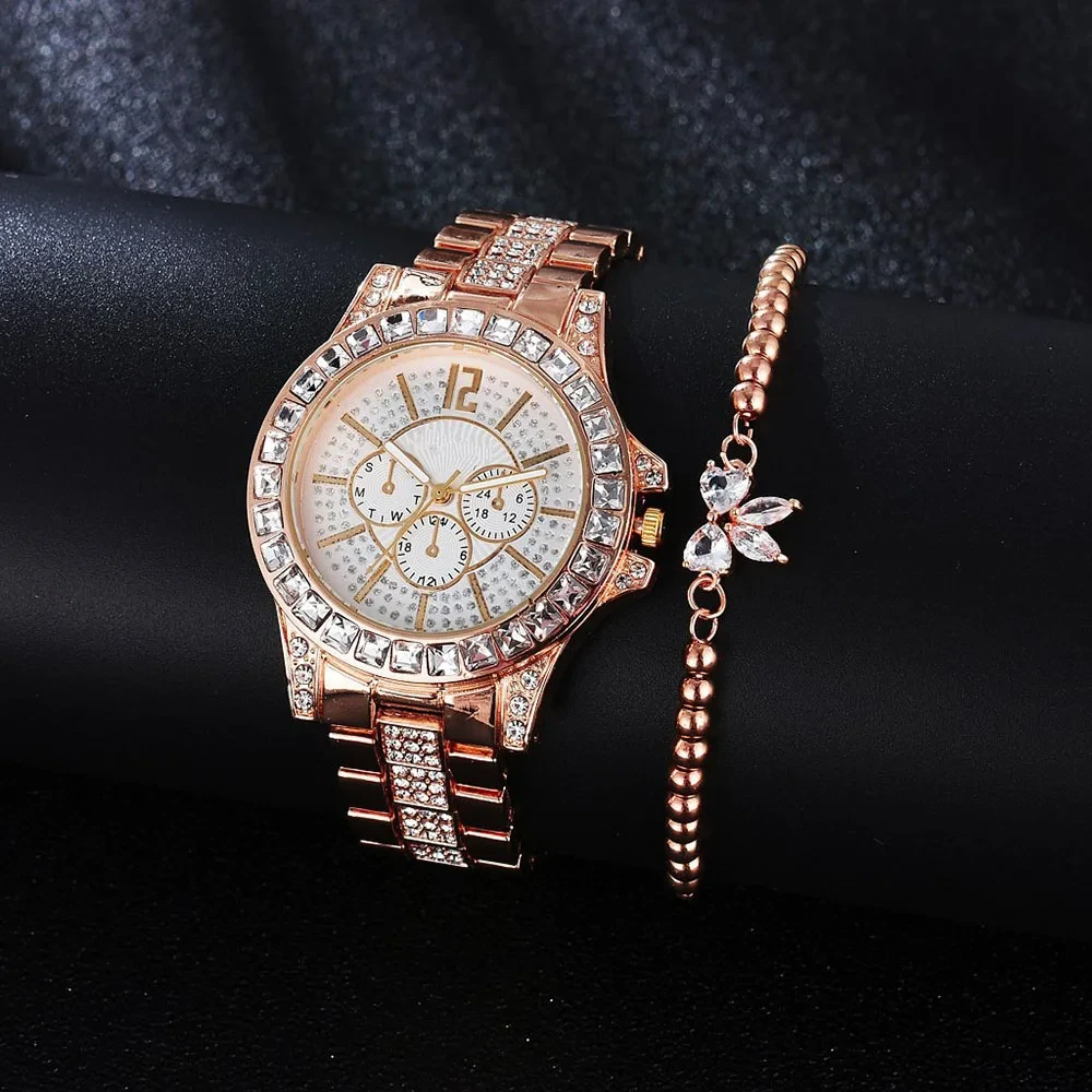 Échantillon gratuit nouvelles femmes mode alliage montre-Bracelet en acier inoxydable montres à Quartz dames Bracelet cadeaux montre 1