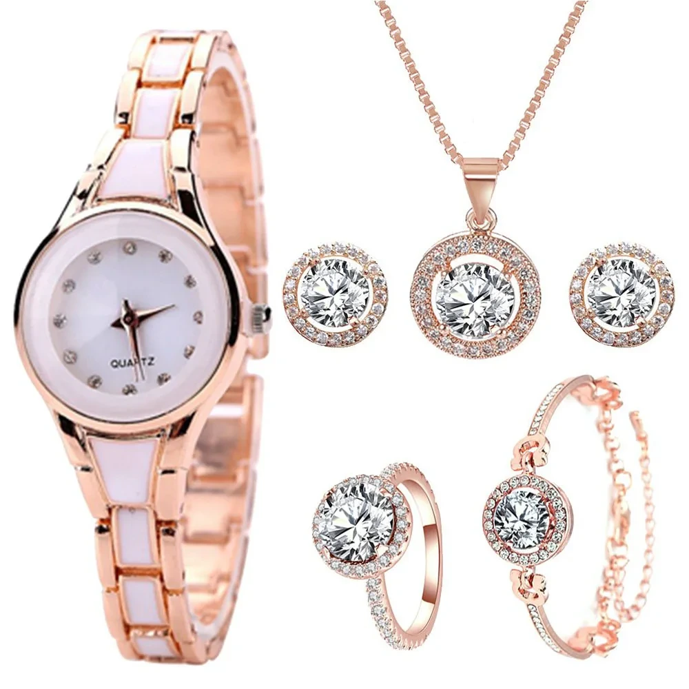 Amostra grátis nova moda feminina relógio de quartzo novo design pulseira feminina joias conjuntos de relógios de presente para mulheres 1