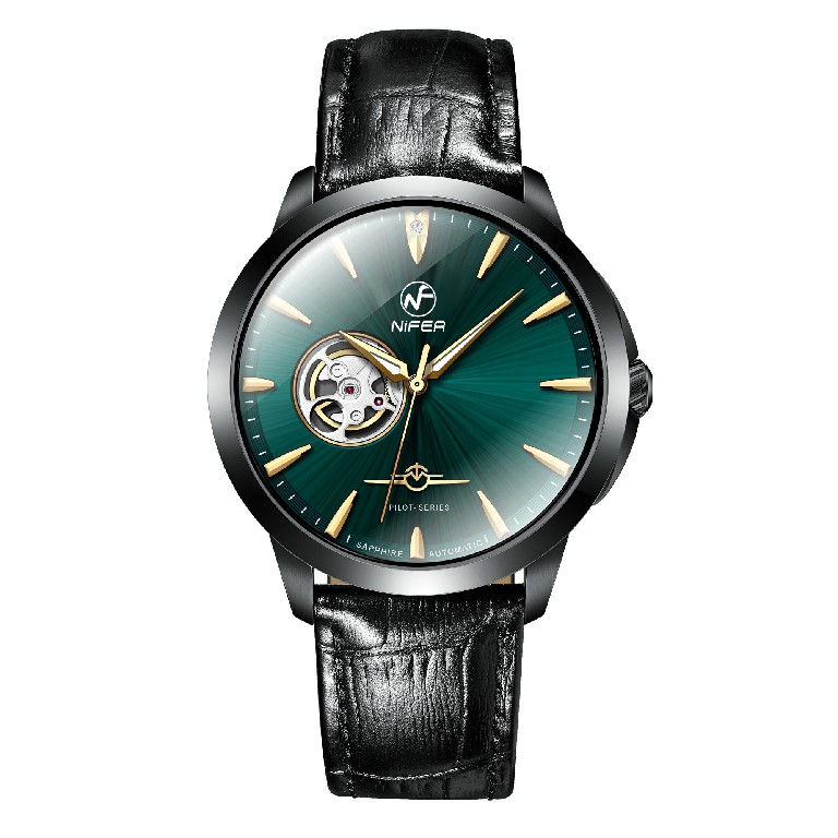 Nuovo orologio meccanico automatico da uomo con orologio meccanico cavo da uomo 2