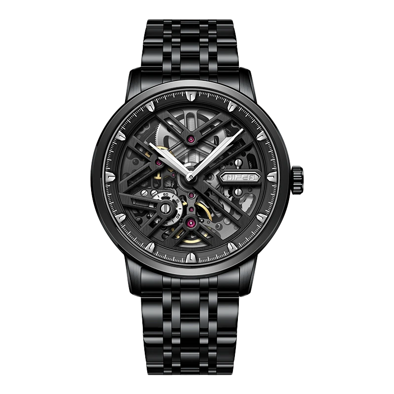 Montre mécanique automatique montre pour hommes ensemble montre mécanique creuse pour hommesNFSMM013 1