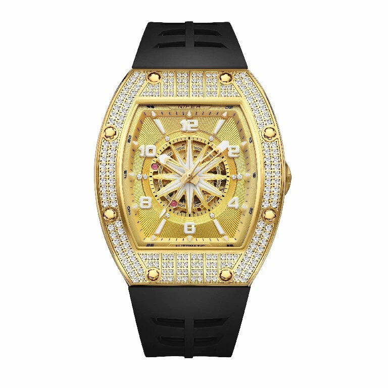 Men's watch automatic mechanical watch fashion business barrel type 1