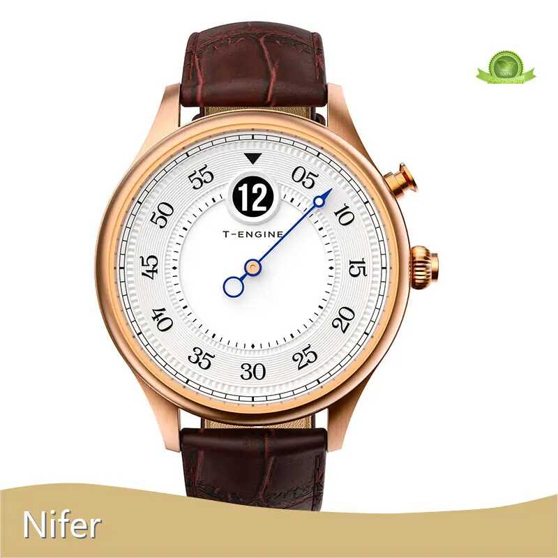 لعشاق الساعات Flyback Chronograph ساعات جلد طبيعي بواسطة Nifer يشاهد 1