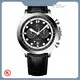 Leather Chronograph Watch Stainless Steel Quartz Watch - for Business & Professional Settings - Nifer Watch 1