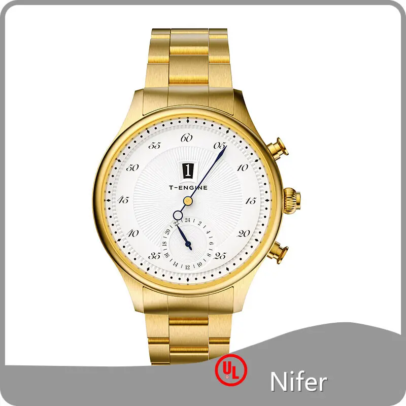 Automatic Flyback Chronograph for High-End Fashion Genuine Leather/stainless Steelfactory 1