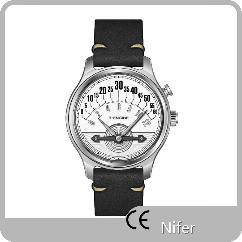 Jump Hour Wristwatch Nifer Gearbox Movement Watch - for Luxury Watch Collecting - Nifer Watch 1
