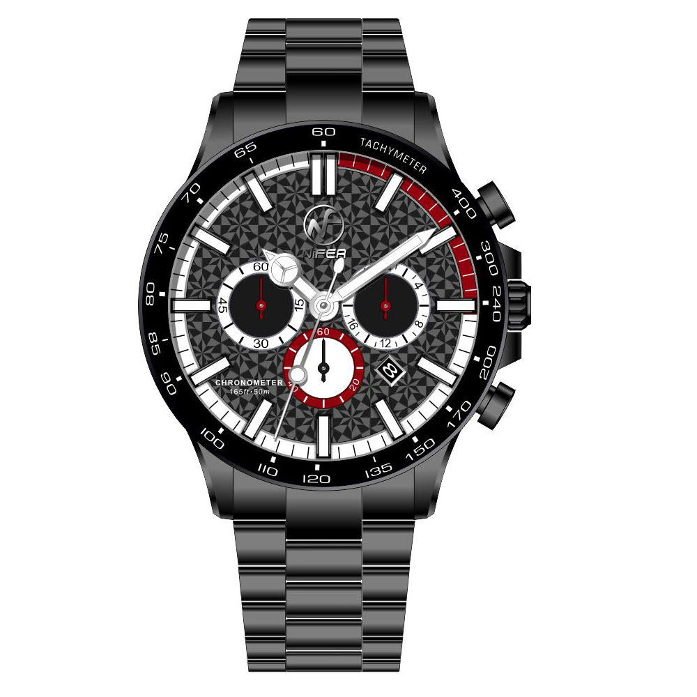 Men’s Racing Tachymeter Chronograph Watch | VD53 Quartz Stainless Steel Sports Wristwatch 4