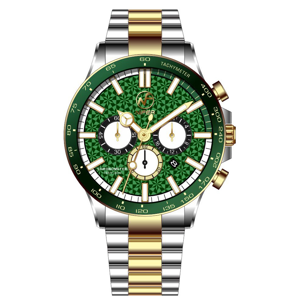 Men’s Racing Tachymeter Chronograph Watch | VD53 Quartz Stainless Steel Sports Wristwatch 5