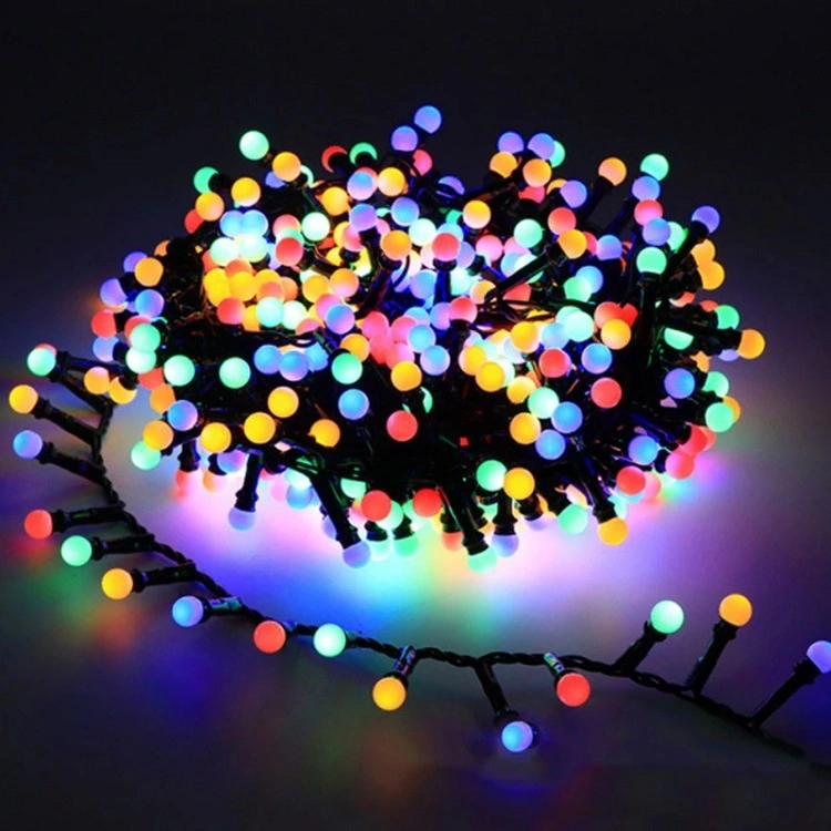 DIY Fairy Light Christmas String EU/US Plug 5m 250leds LED cherry ball light Garland Light for Wedding New Year Party 1