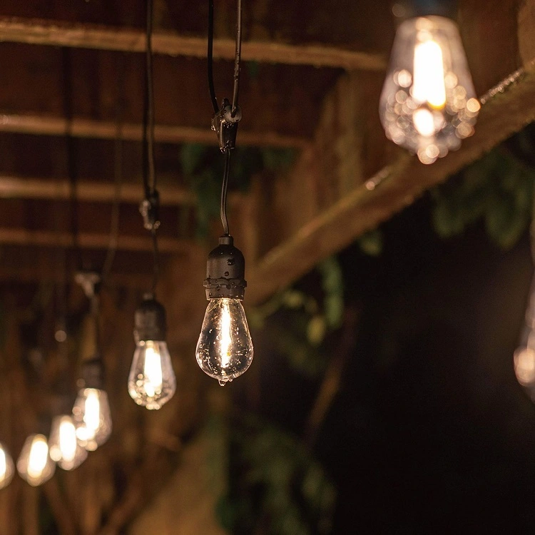 High Quality Party Patio Decorative lighting S14 LED Fairy Strings Outdoor Balcony 48FT S14 LED Festoon String Light 1