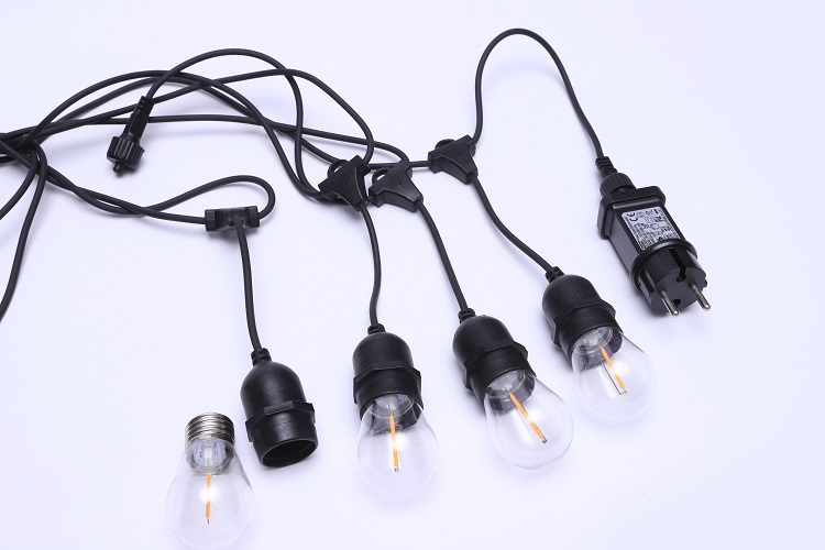 Smart warm white solar outdoor fairy led lamp S14 other holiday lighting decoration led light s14 solar patio string lig 10