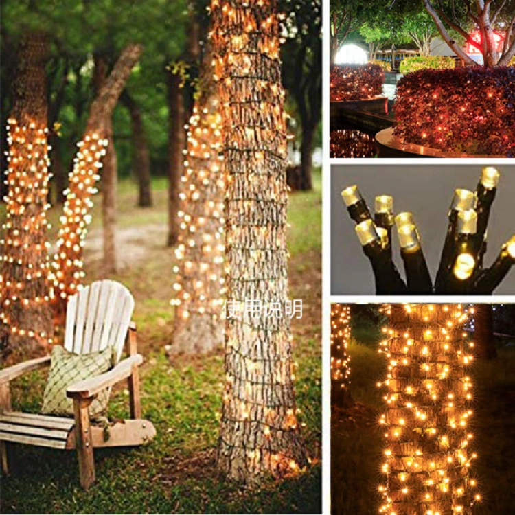 Ramadhan Dekorasi LED String Lampu Outdoor Waterproof Natal Fairy Lampu kanggo Paskah Day Wedding Party lampu liburan 1