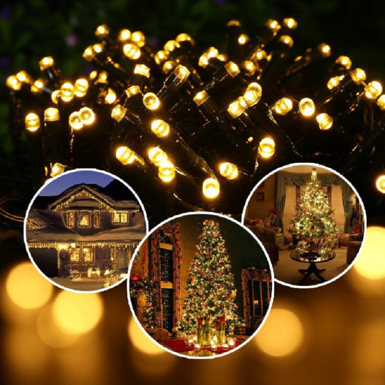Waterproof solar Garden String Lights 10m 100 LED 8 Modes Fairy Lights for Xmas Yard Porch Camping Christmas Decorations1 1