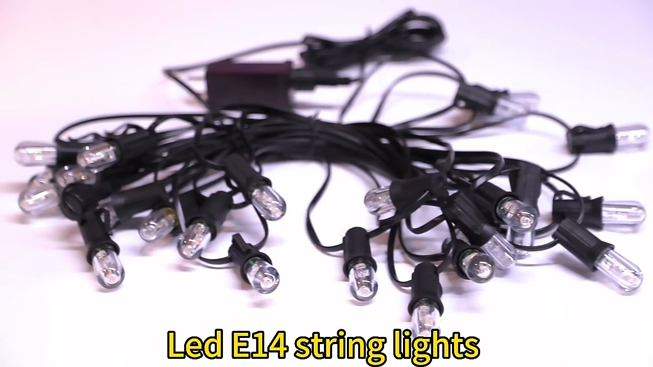 Weihnachtsdekorationsbeleuchtung, IP44-Girlanden-E14-Glühbirnen-Lichterkette, einfache Installation, E14-Girlanden-Lichterkette 1