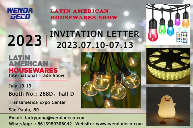 Salonul de articole de uz casnic din America Latină Bine ați venit să vizitați standul nostru 268D sala D São Paulo 10-13 iulie 2023 1