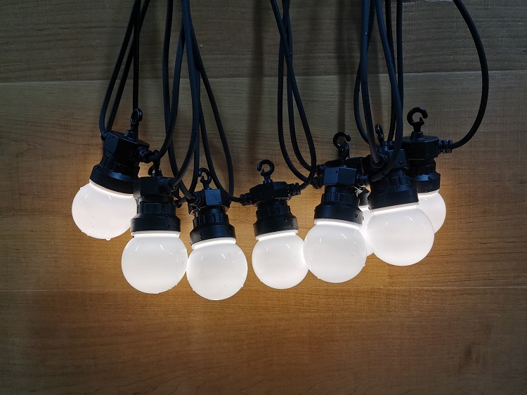 Vintage G50-Birnen-Solarschnur Feiertagsbeleuchtung G50-Lichterschnur Kommerzielles dekoratives LED-Licht Solar-Med-Starburst 13