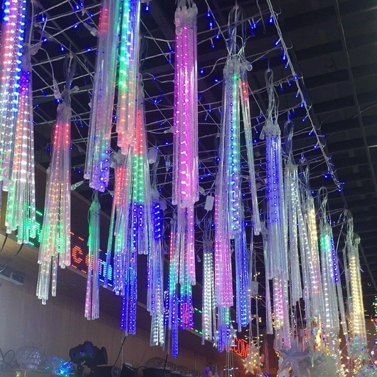 30/50/80cm Tube Meteor Shower light LED Rain String Lights Christmas Tree Decorations for Home Outdoor New Year Navidad 1