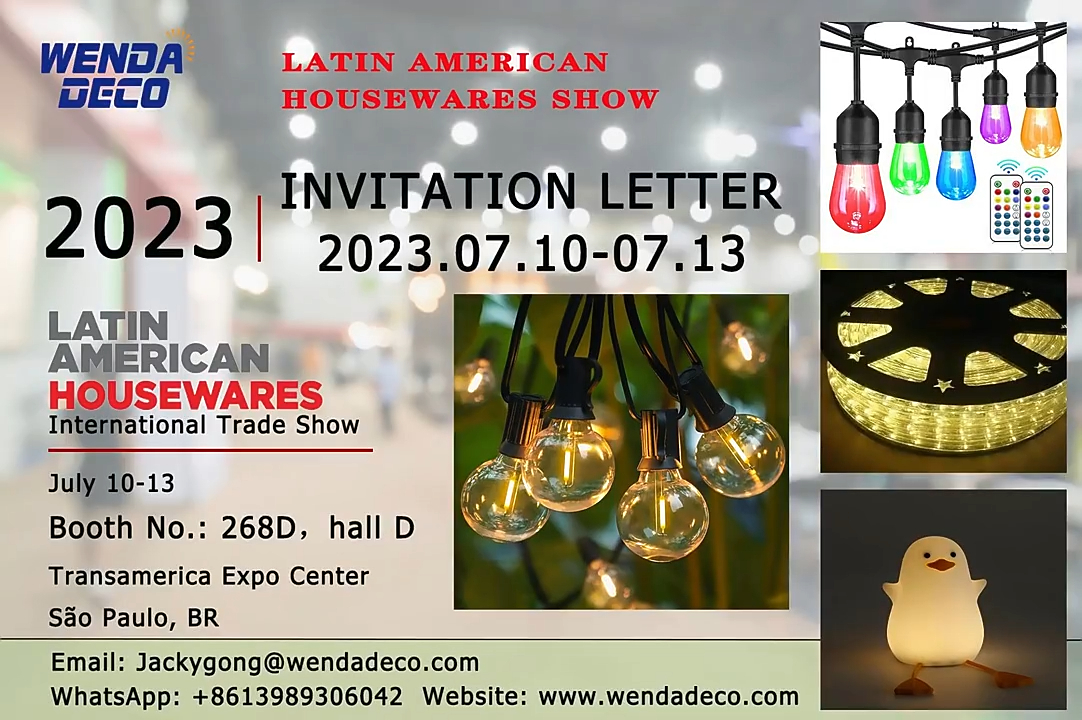Salonul de articole de uz casnic din America Latină Bine ați venit să vizitați standul nostru 268D sala D São Paulo 10-13 iulie 2023 1