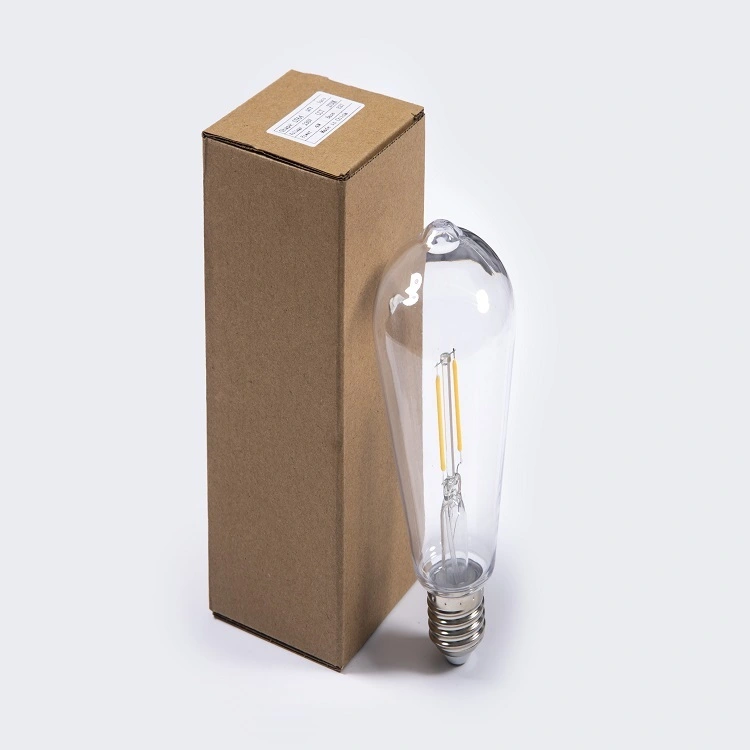 Cel mai bun preț bec cu LED alb cald Bec Edison vintage decorațiuni de Crăciun cu festivitate Bec cu filament LED ST64 1