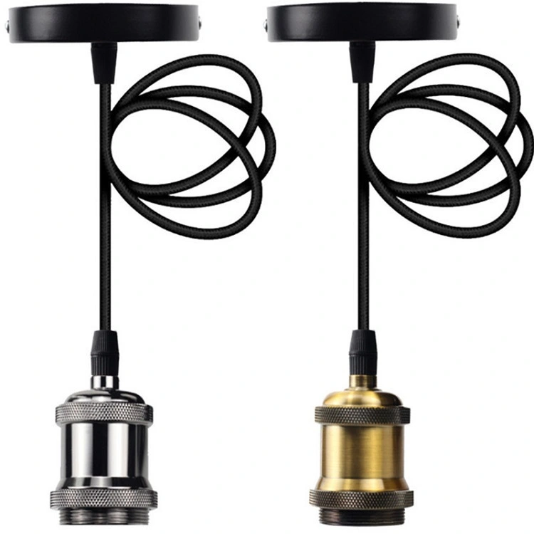 Profesional E27 Pendant Light Outdoor Vintage pearl black Pendant Lamp produsen 1
